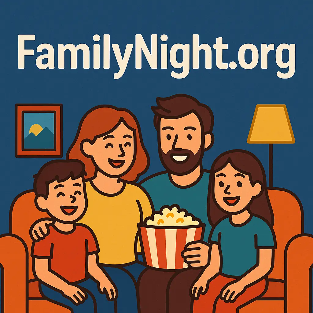 Family enjoying popcorn