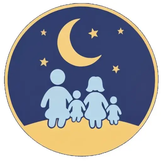 LOGO:M Family viewing moon and stars